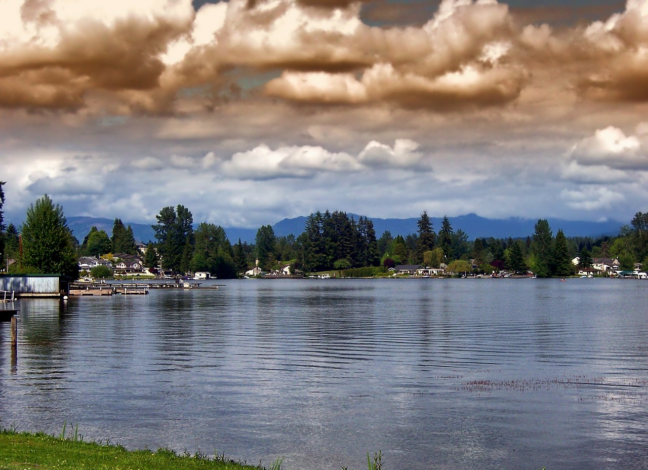 lake stevens washington water free photo