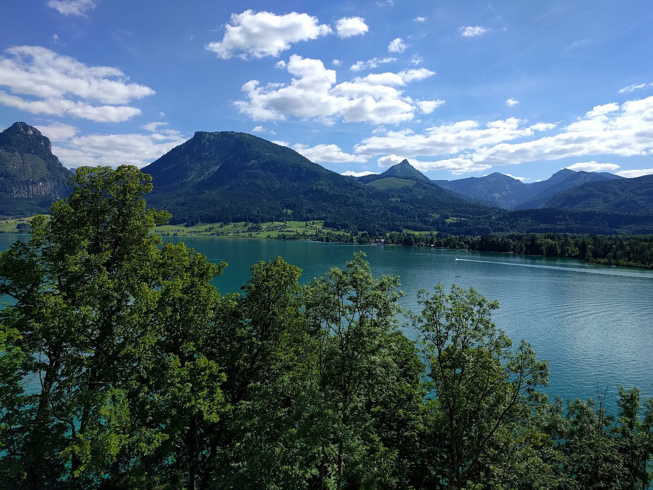 lake wolfgang austria lake free photo