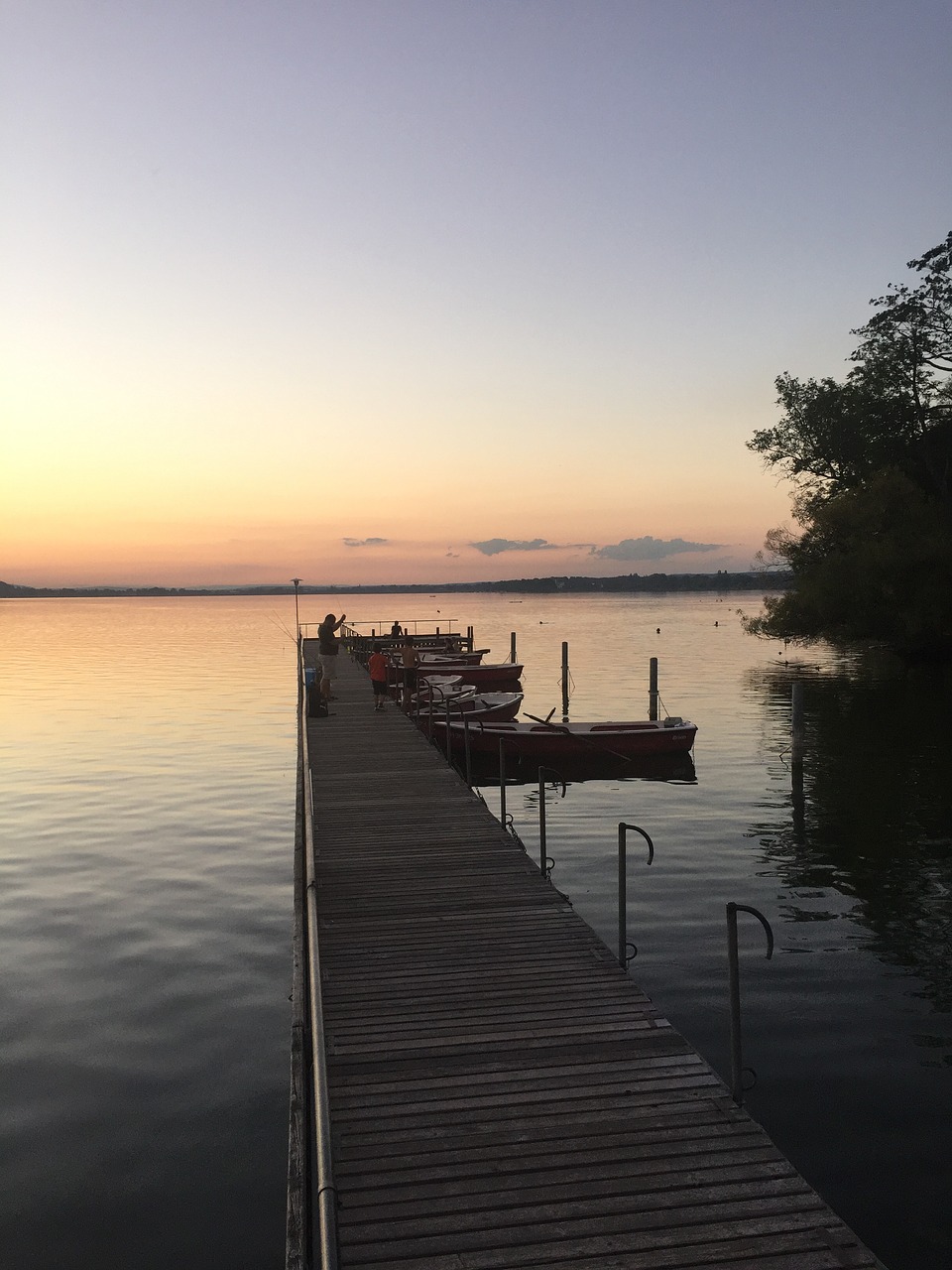 lake zurich dusk switzerland free photo