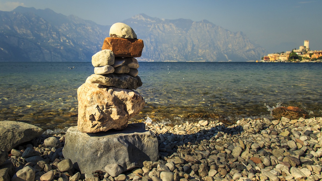 lakeside relaxation yoga free photo