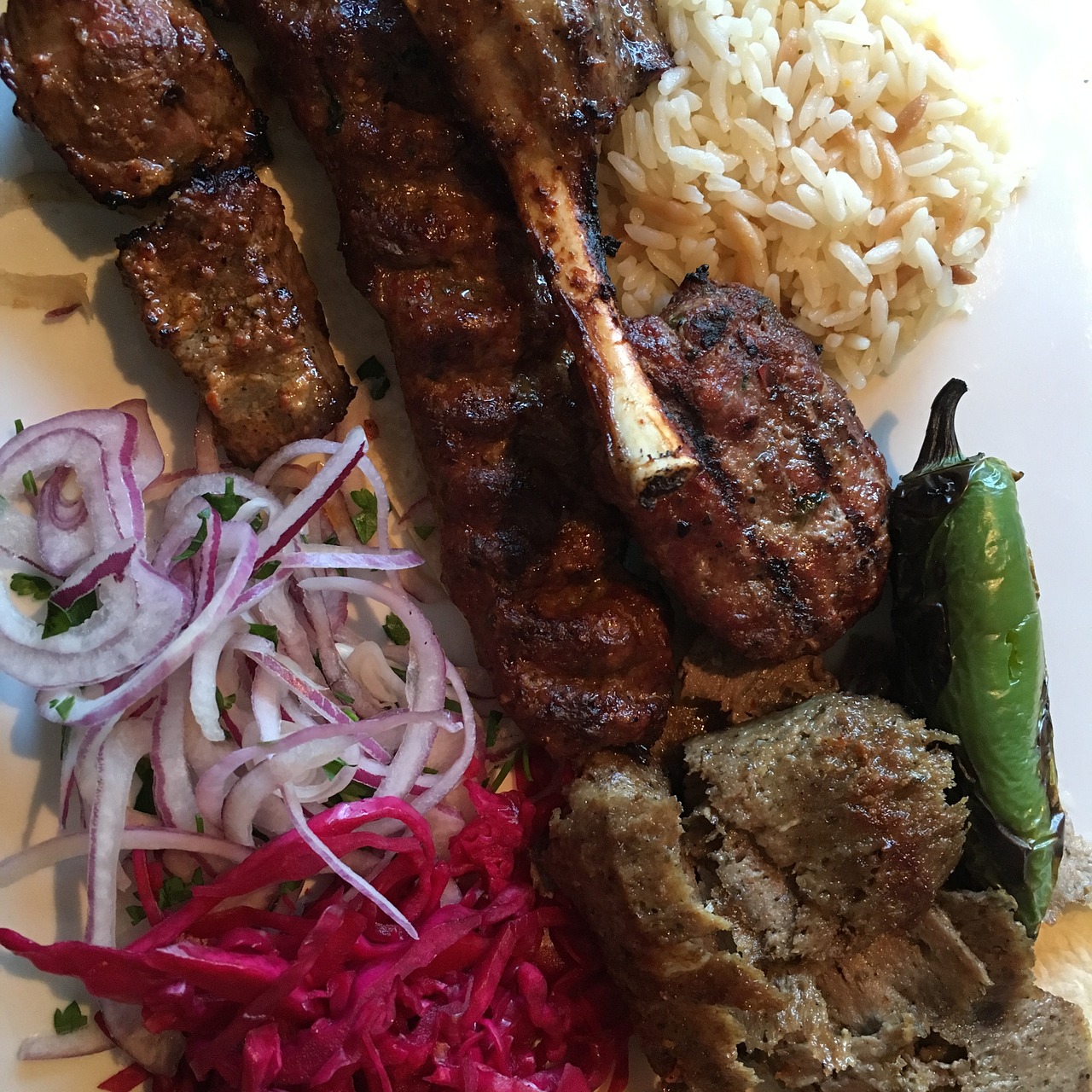 lamb shish kebob free photo