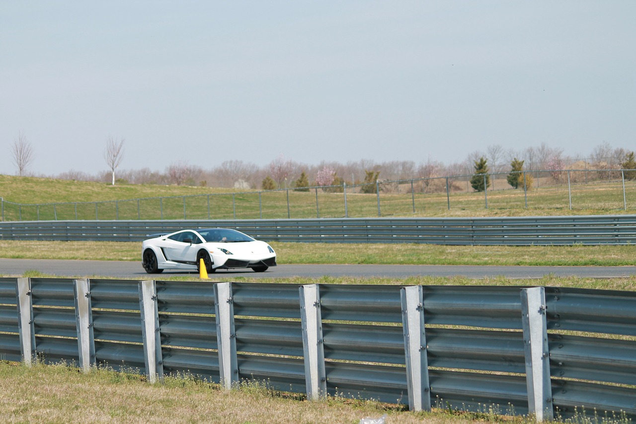 lamborghini race track car free photo