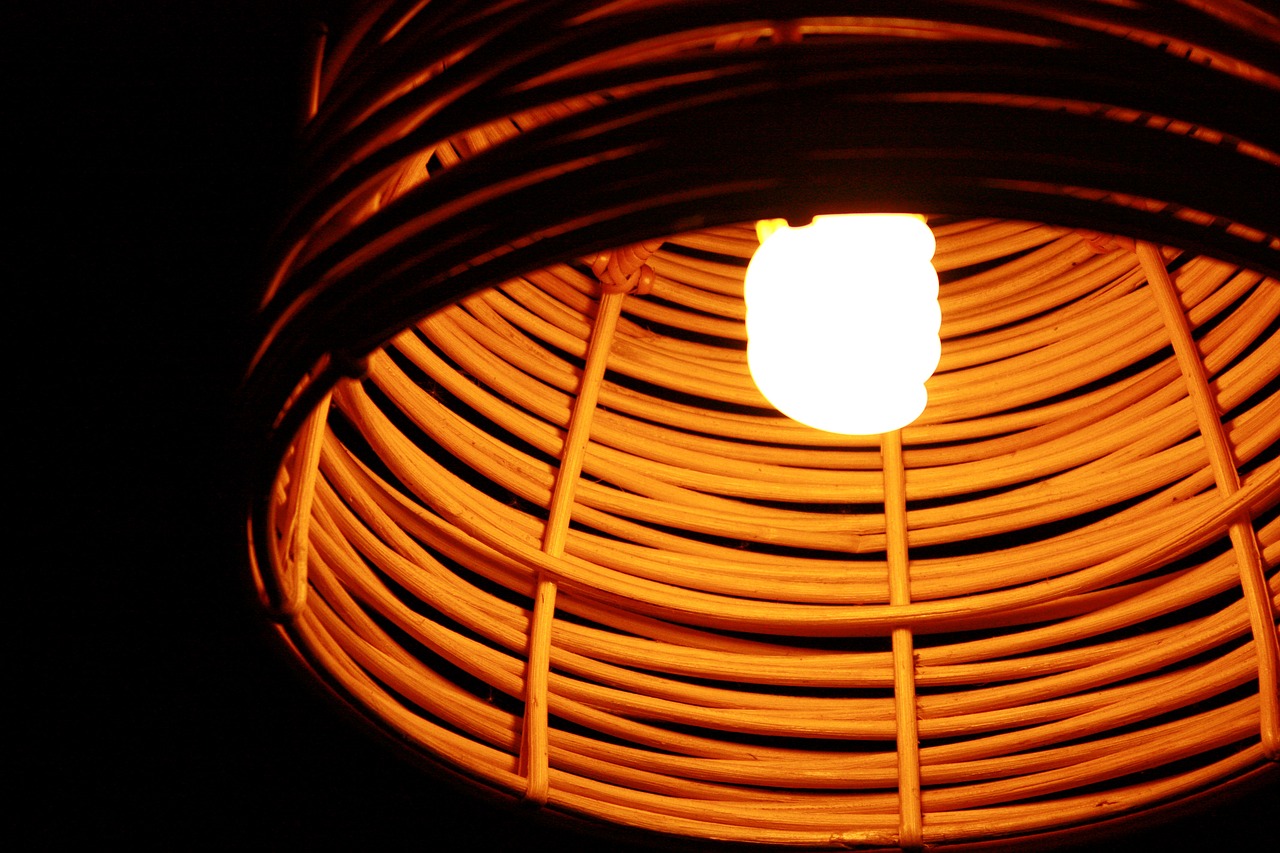 lamp woven crafts free photo