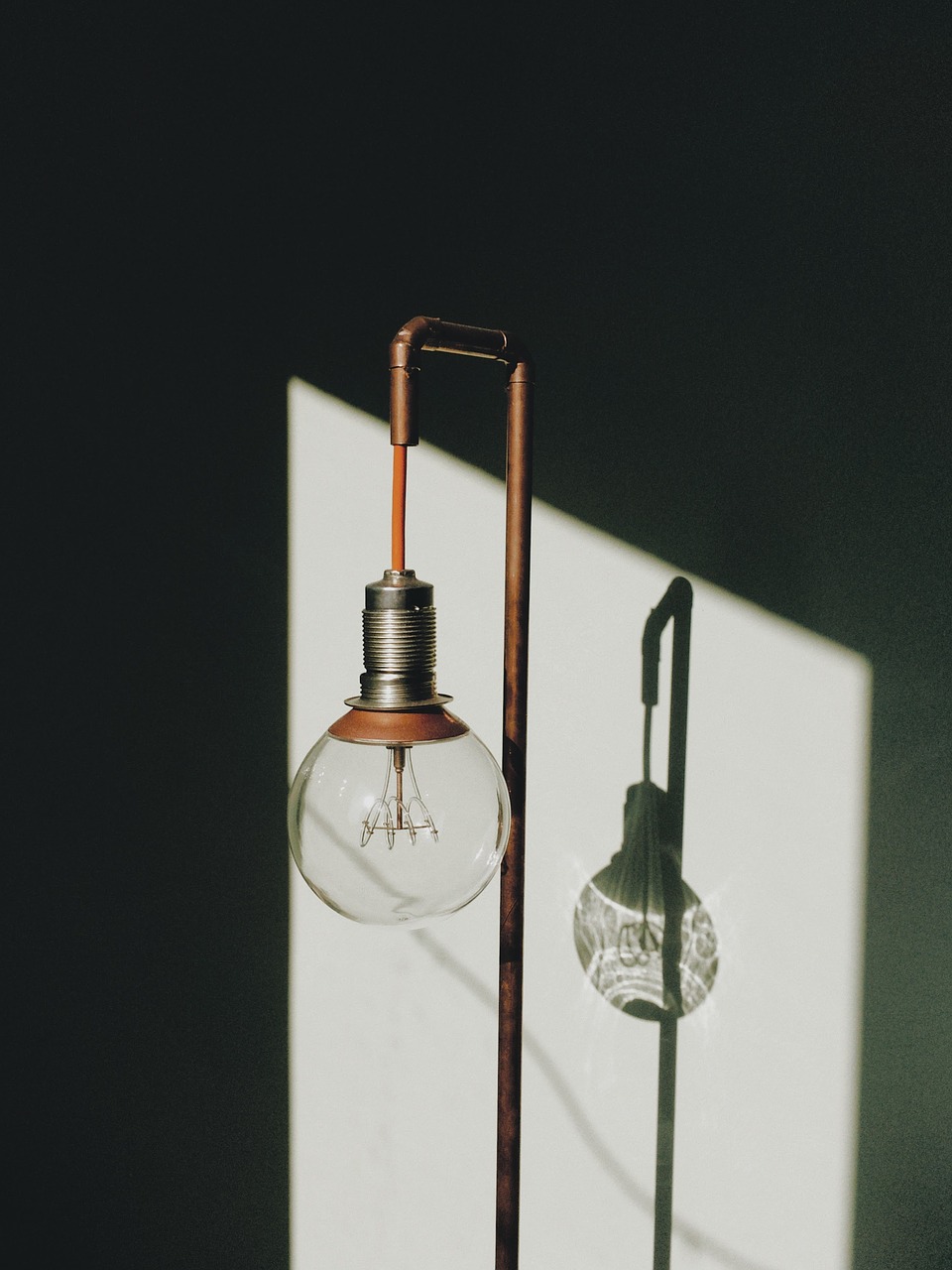lamp copper light bulb free photo