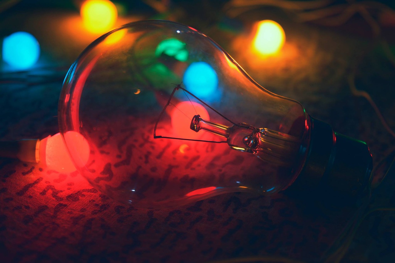 lamp bulb colorful free photo