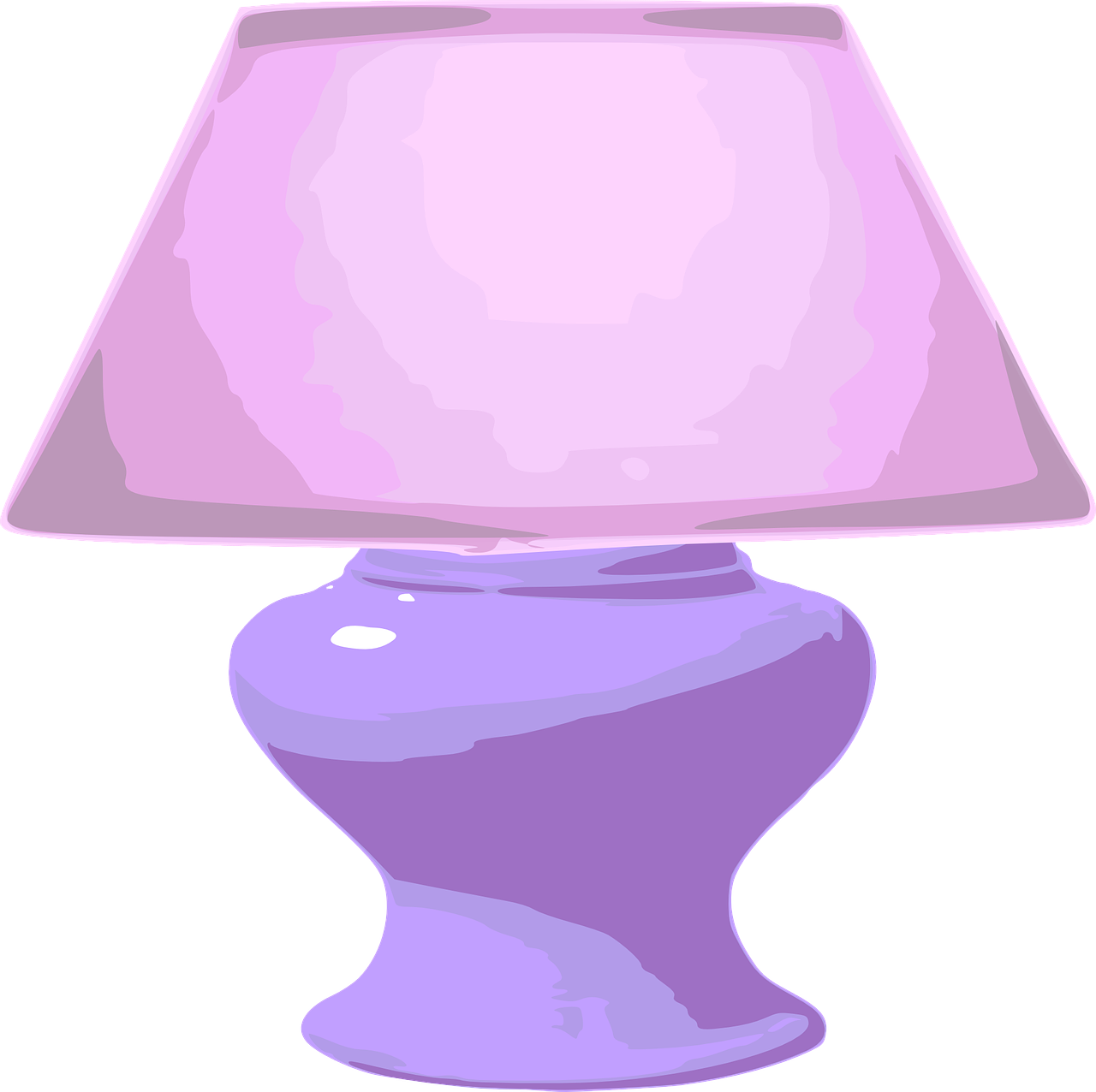 lamp purple cartoon free photo