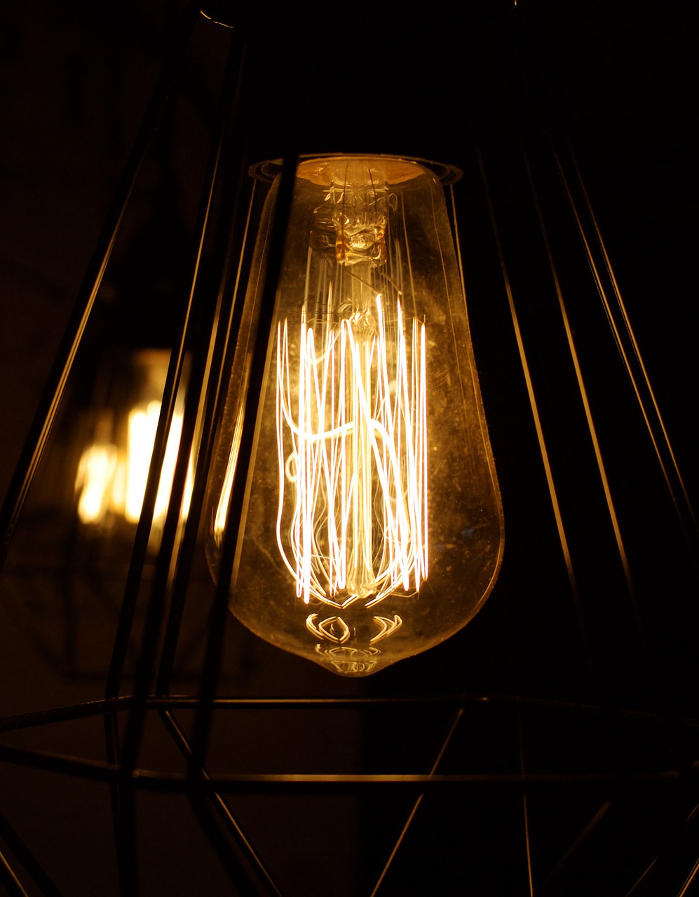 lamp light illuminated free photo