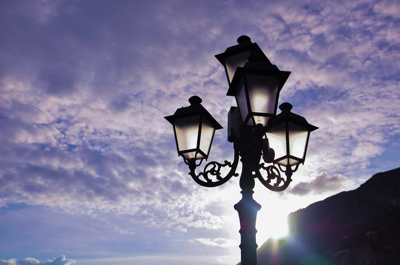 lamp lantern sky free photo