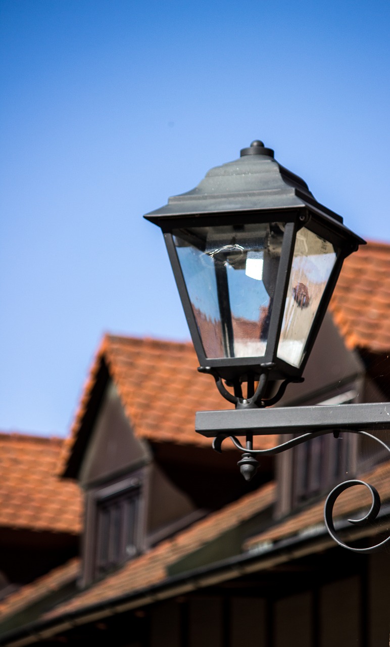 lamp old roof free photo