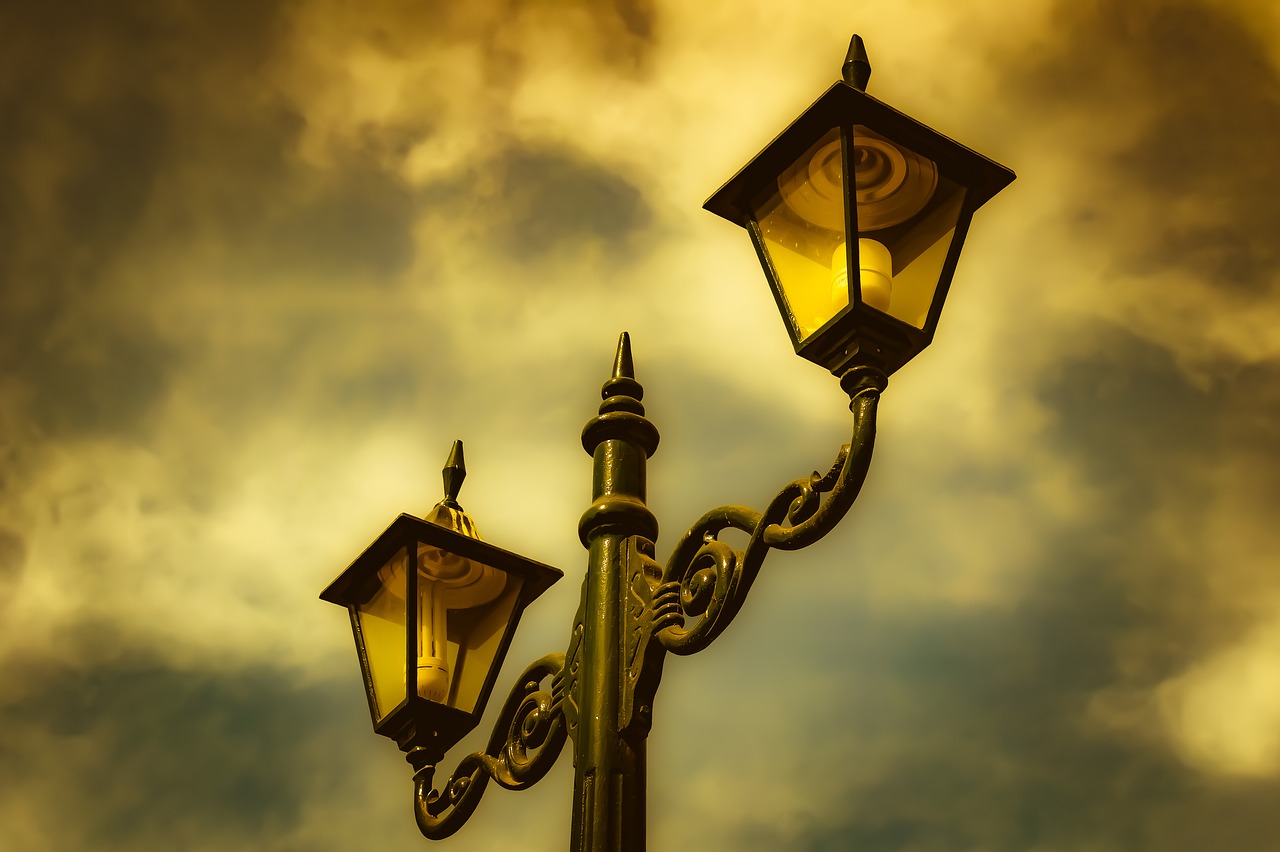 lamp  lantern  park free photo