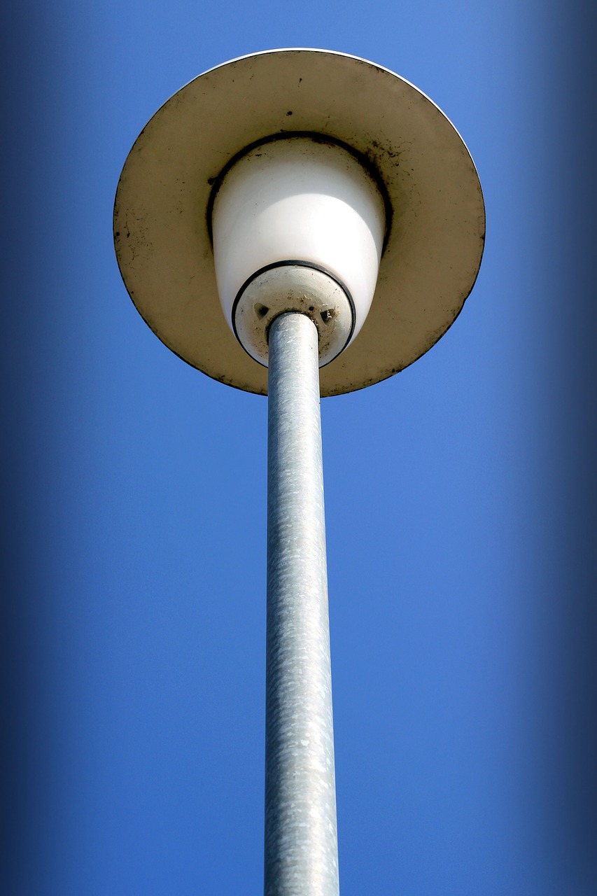 lamp blue yellow free photo