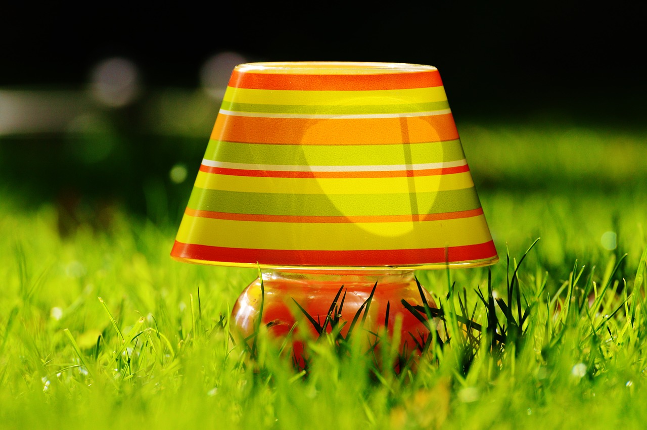 lamp romantic stripes free photo