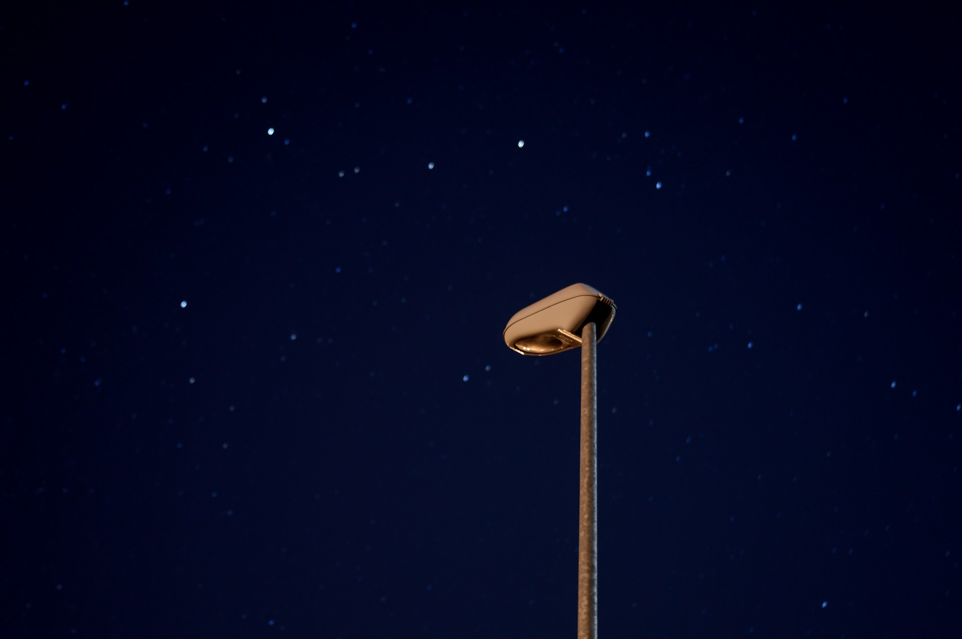 lamppost night stars free photo