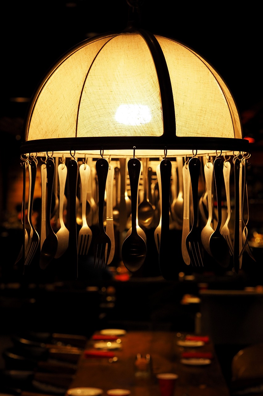 lamps utensils spoon fork free photo