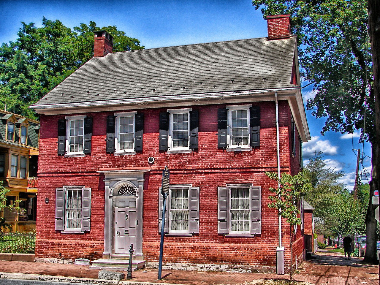 lancaster pennsylvania colonial house free photo