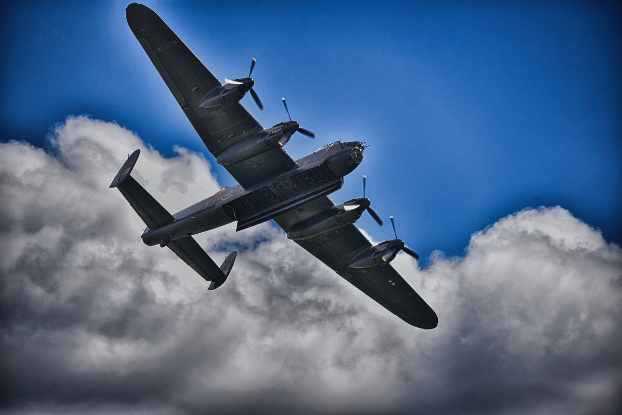 lancaster bomber airforce world war 2 free photo