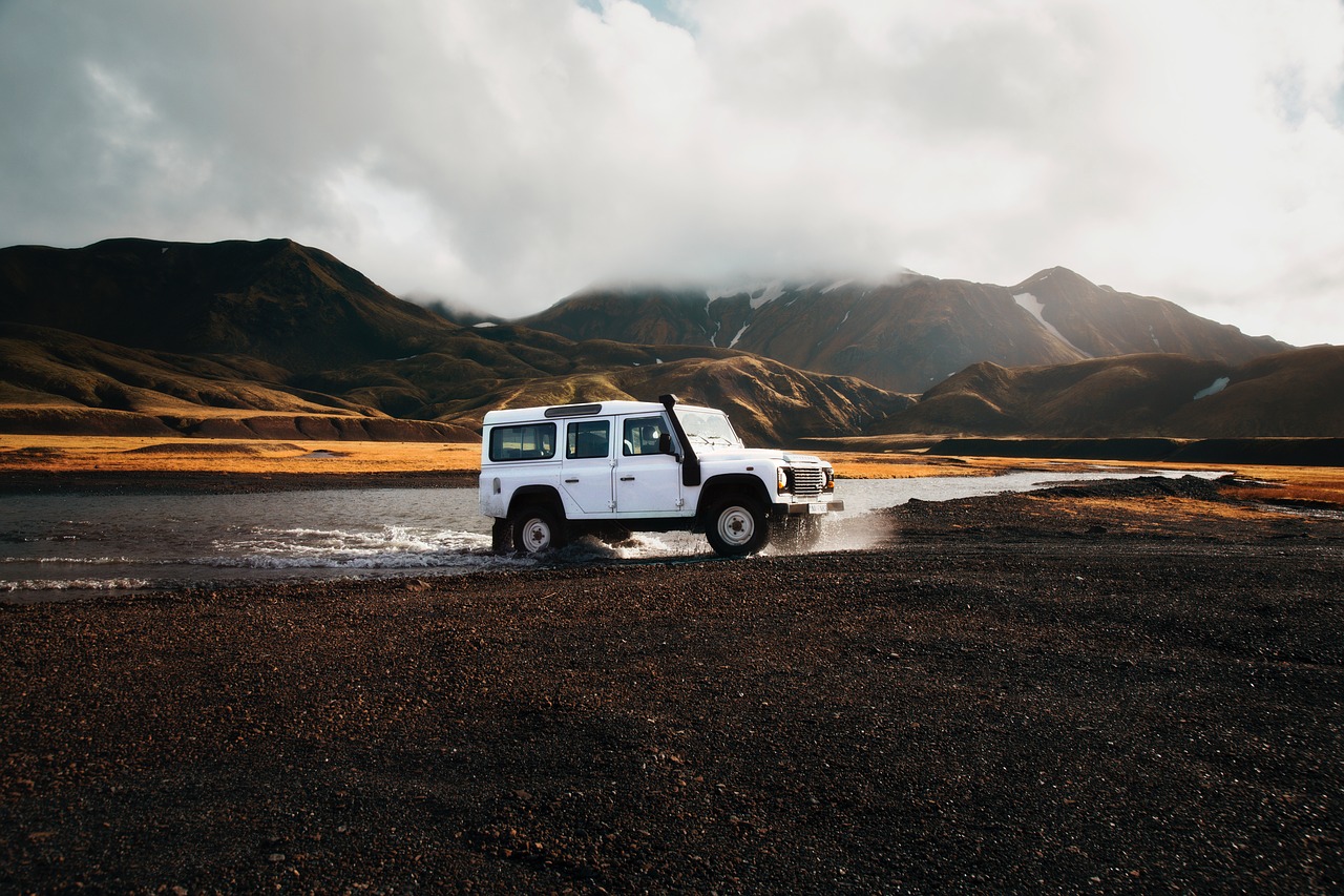 land rover iceland four wheel drive free photo