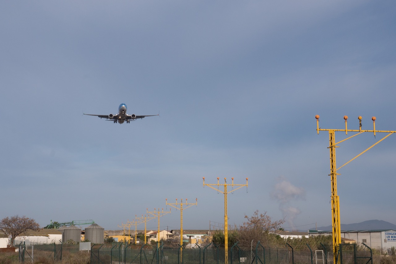 landing land aircraft free photo