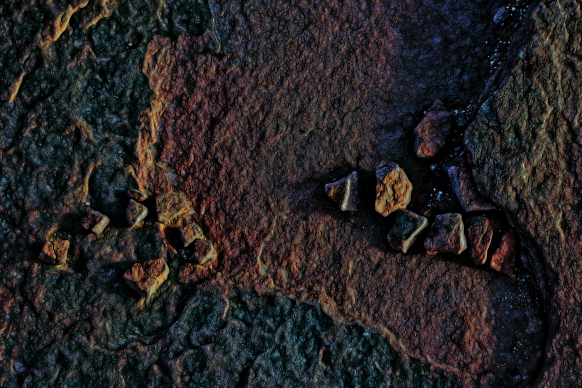 desert rocky effect free photo