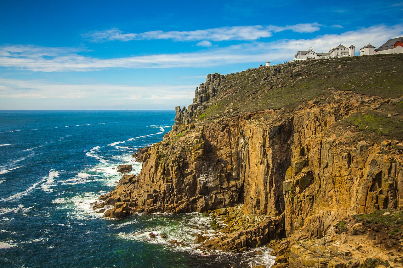 land's end rock ocean free photo