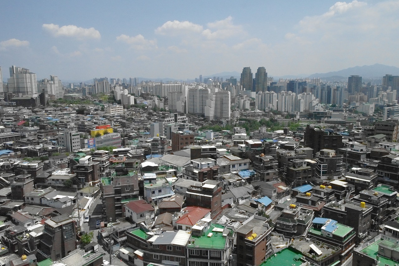 seoul architecture building free photo