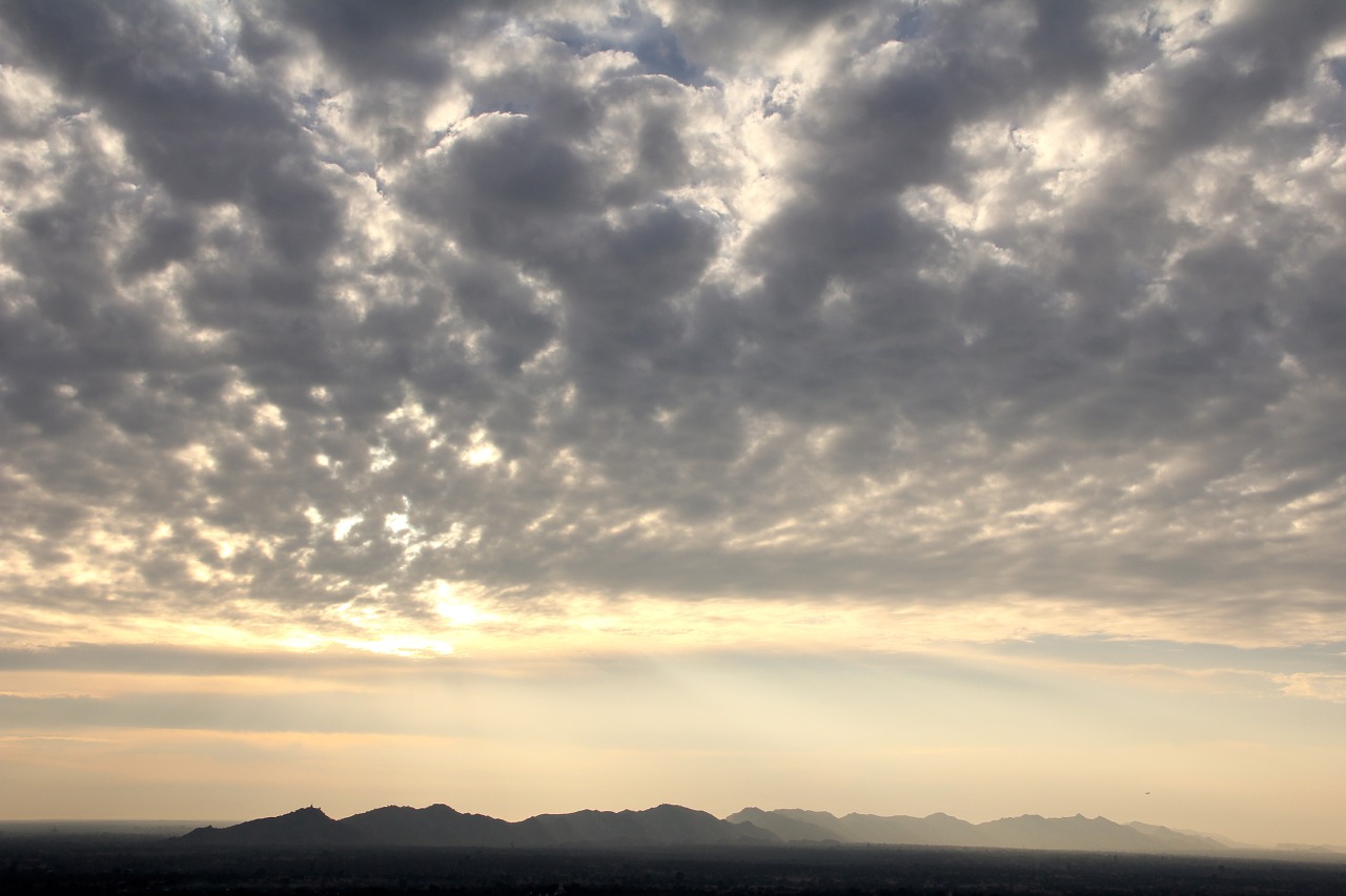 landscape sunrise mountains free photo