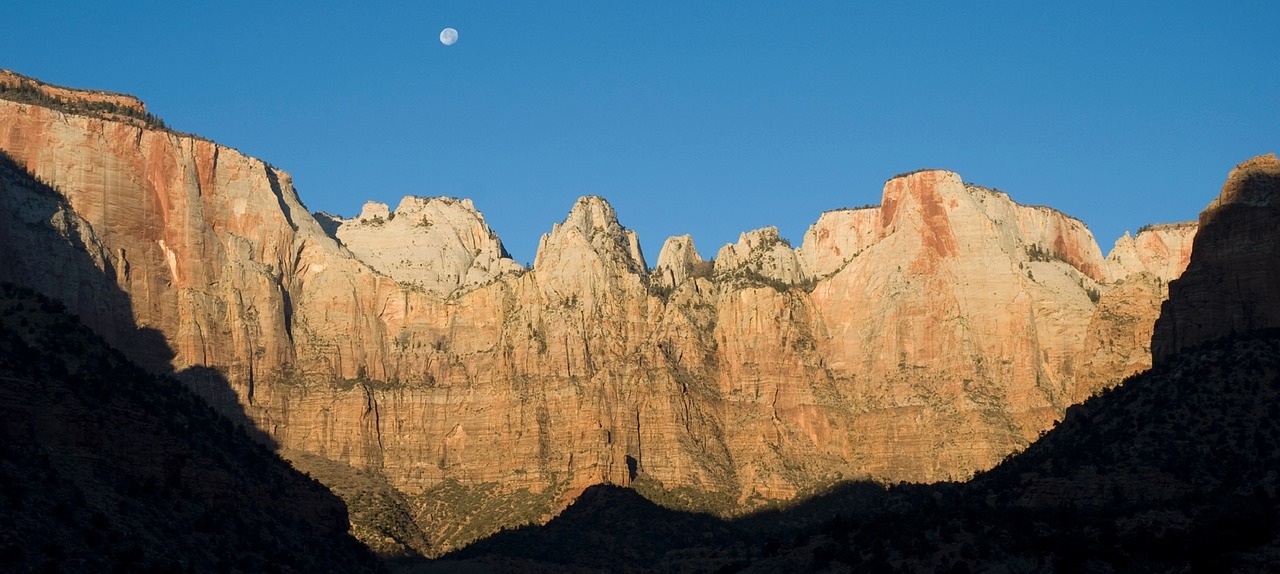 landscape scenic full moon free photo