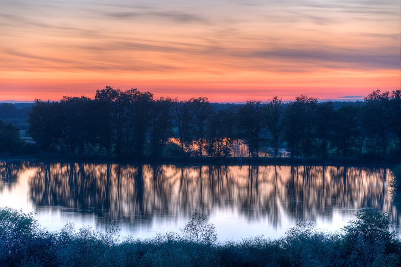 landscape sunset water free photo