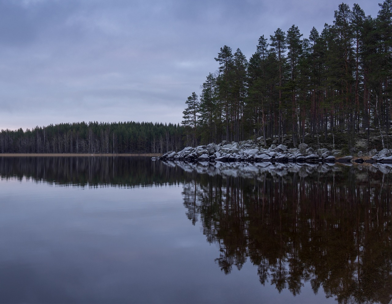 landscape lake finnish free photo