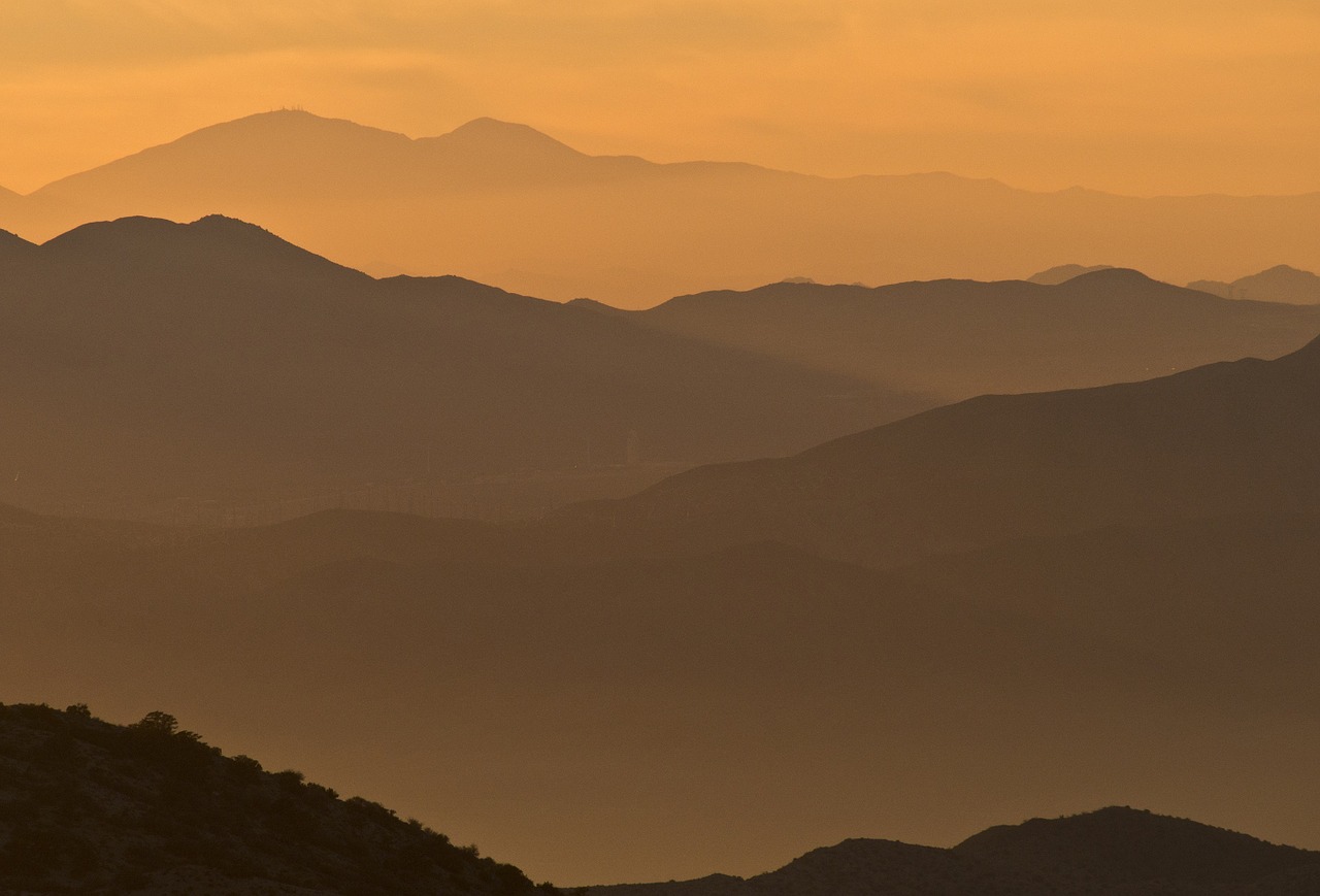 landscape scenic sunset free photo