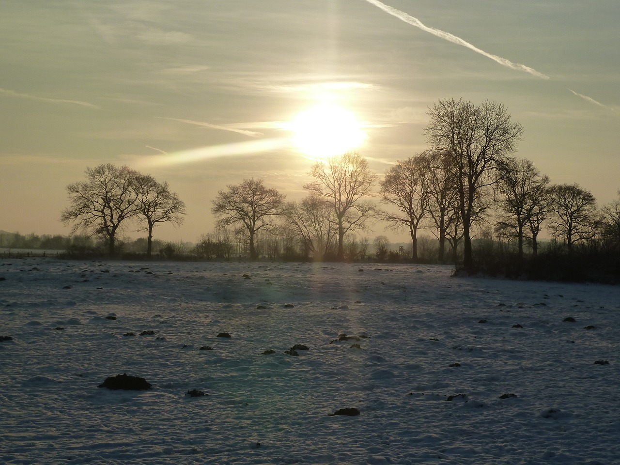 landscape winter sky free photo