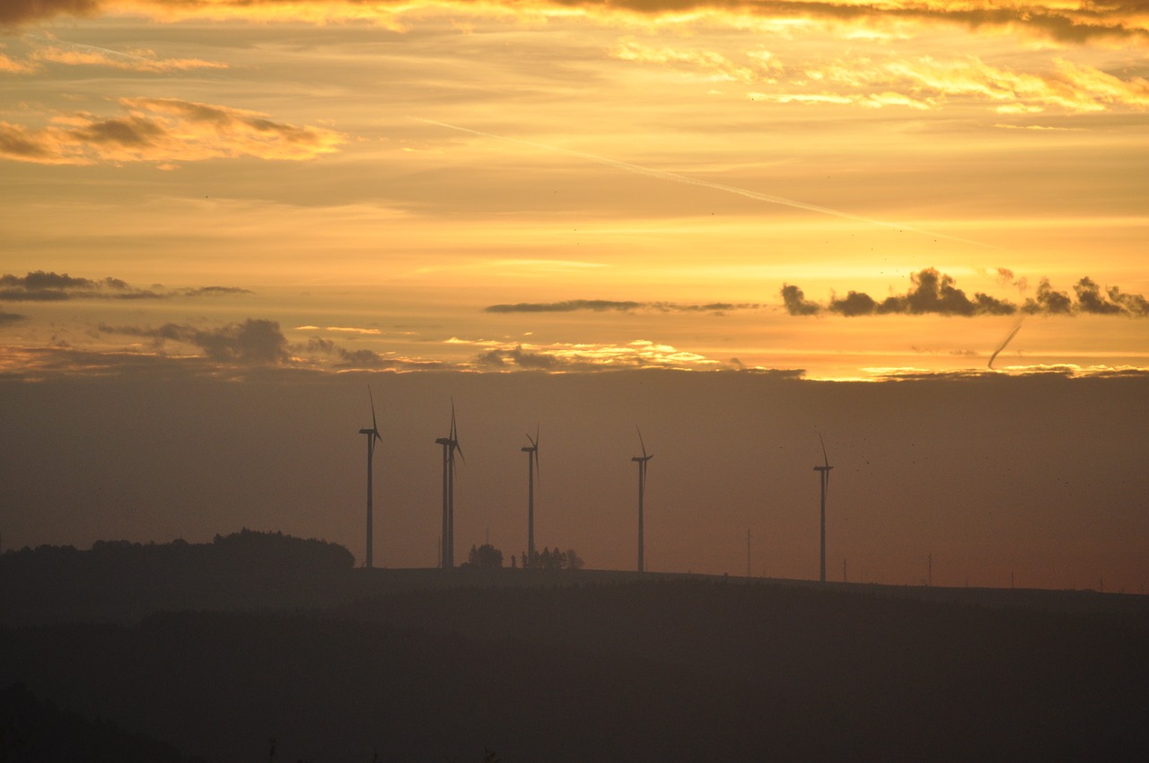 landscape wind turbine cloud free photo