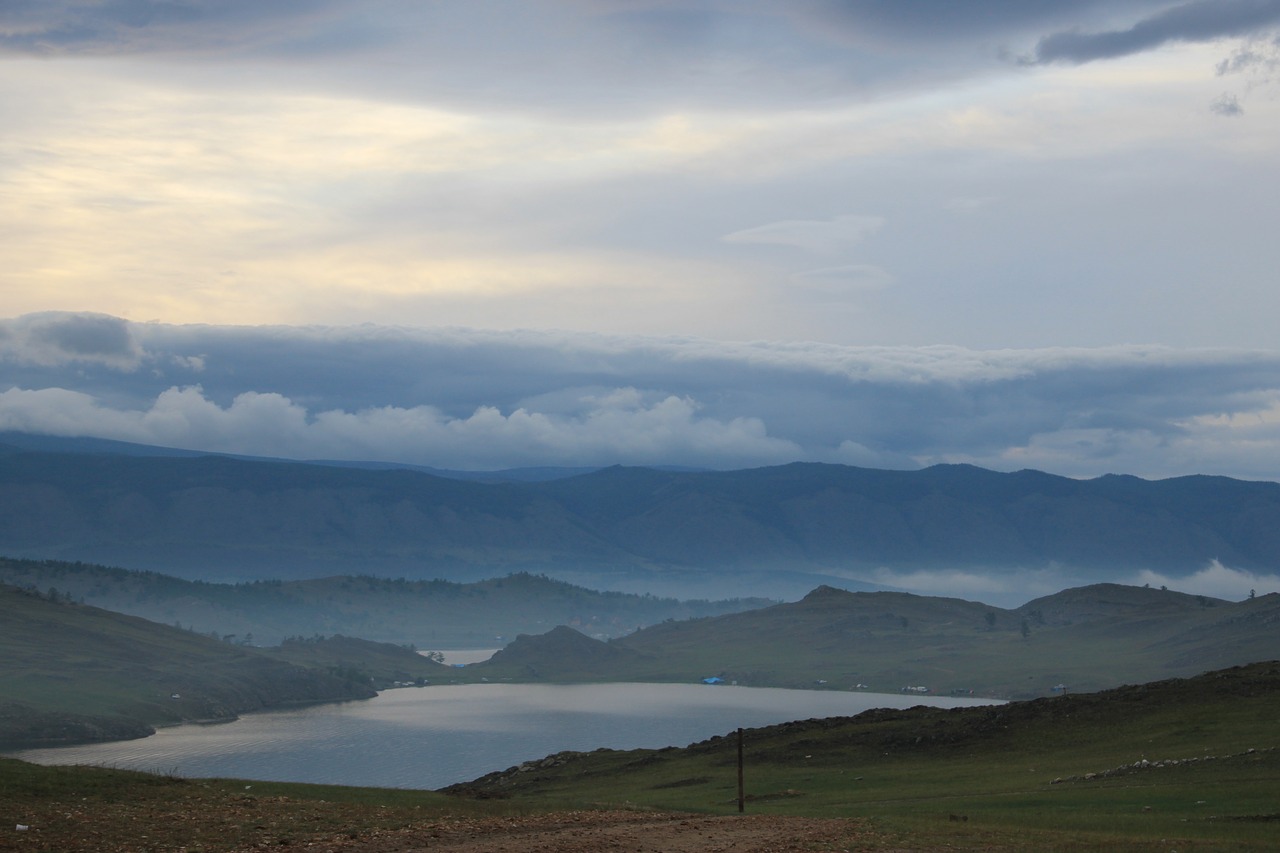 landscape baikal mountains free photo