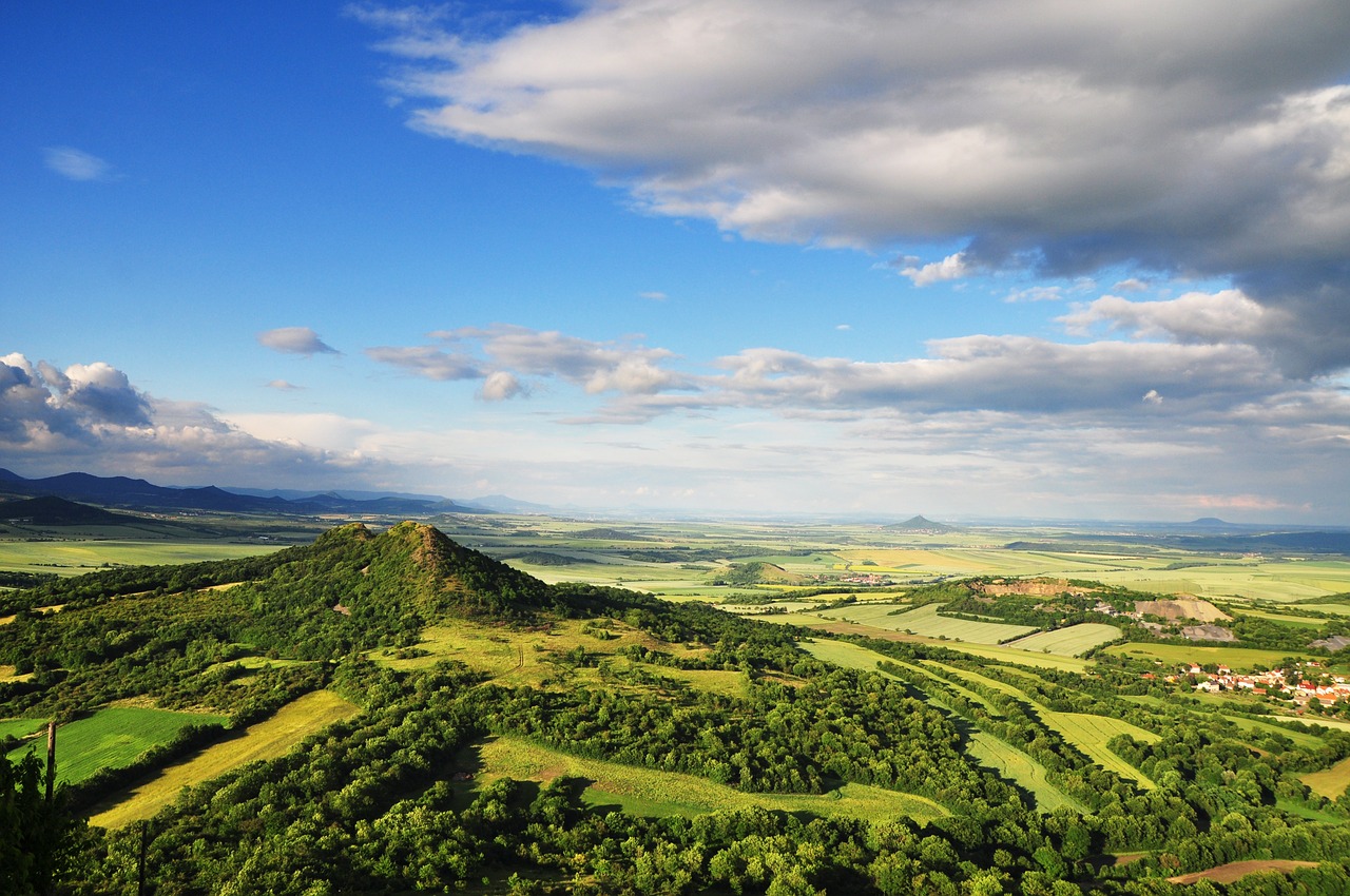 landscape blue sky clouds free photo