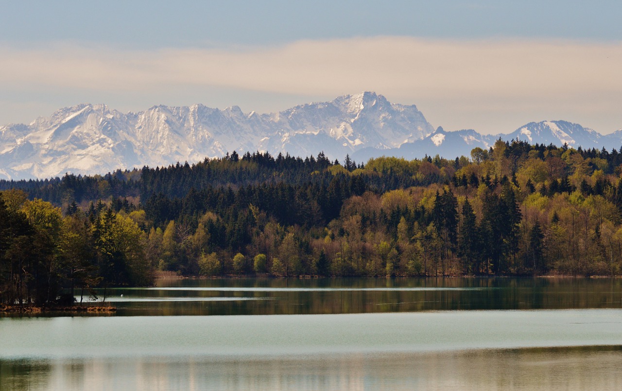 landscape easter lake iffeldorf free photo