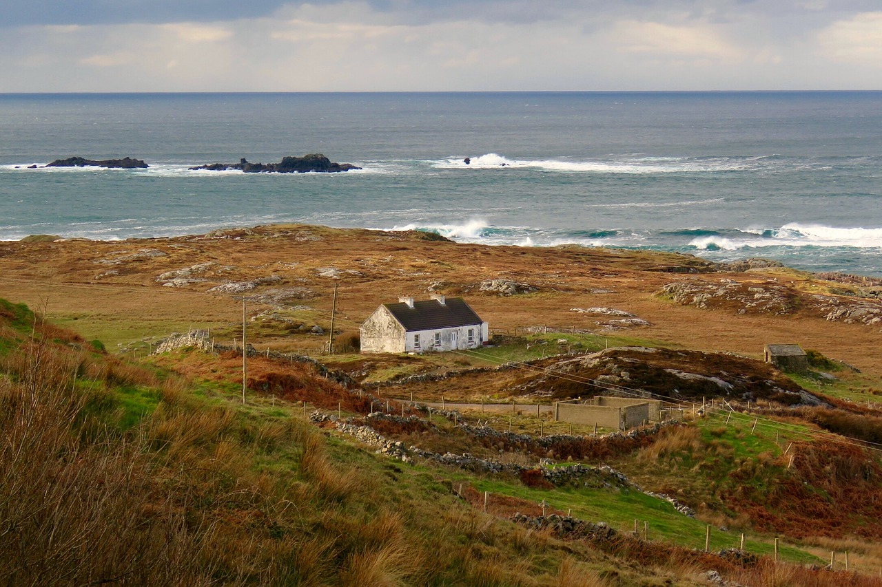 landscape cottage sea free photo