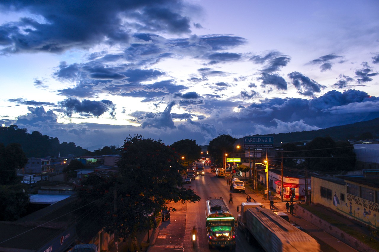 landscape sunset sky free photo