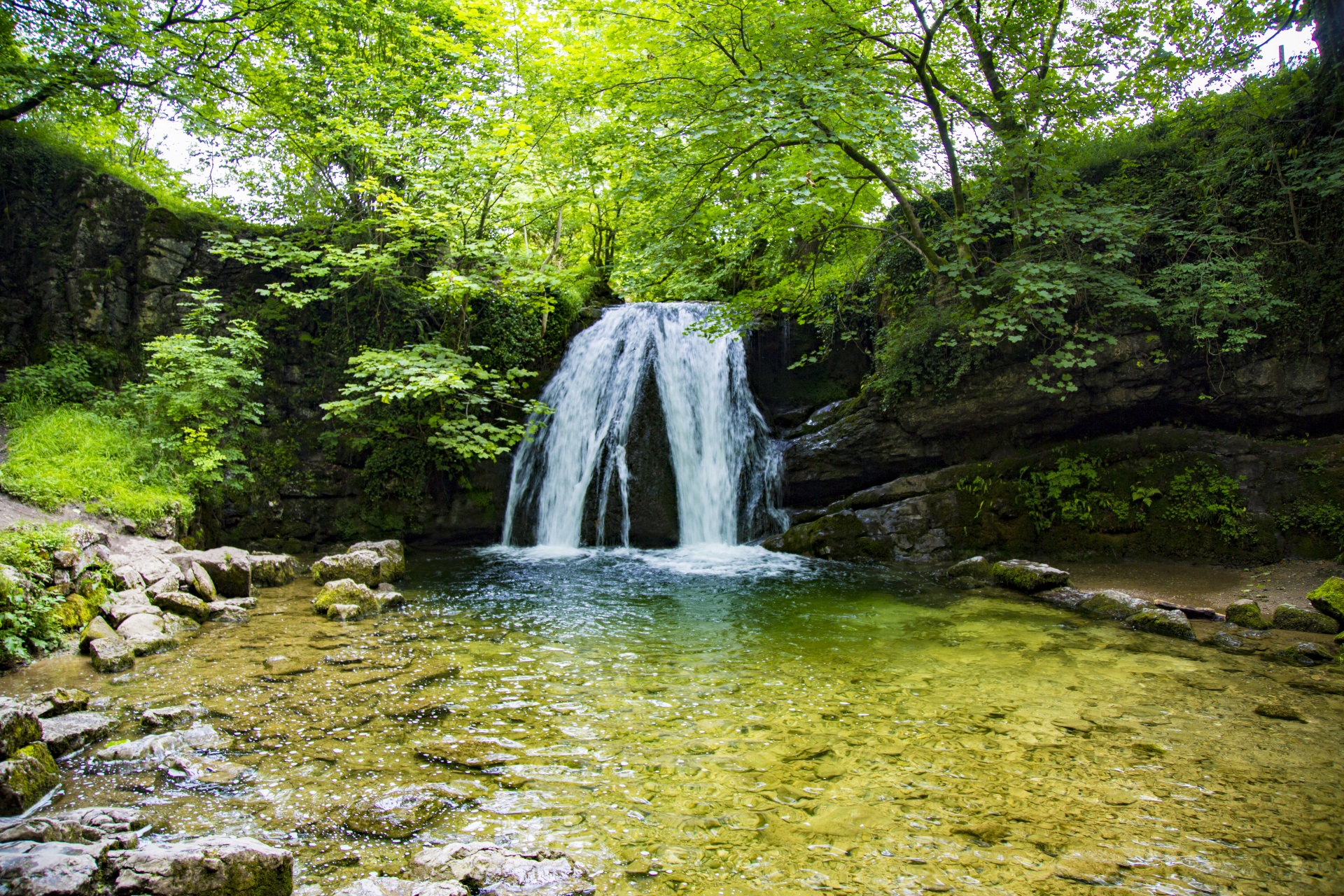 landscape waterfall water free photo