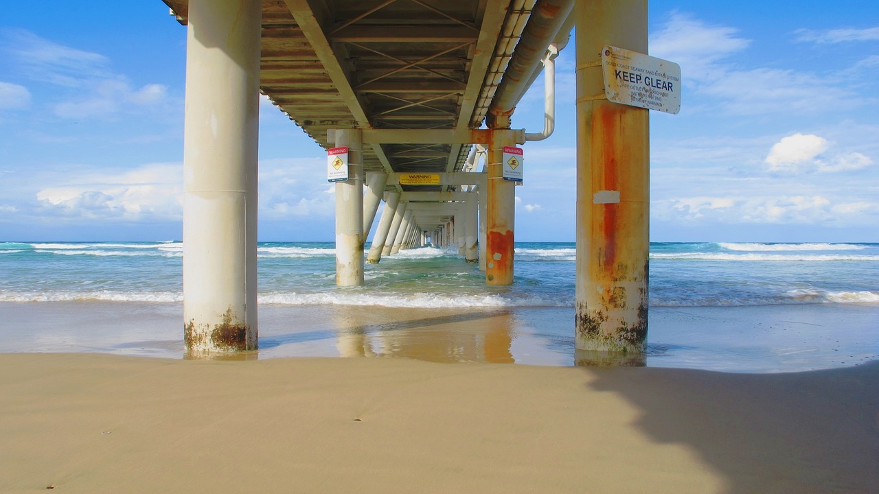 landscape beach gold coast free photo