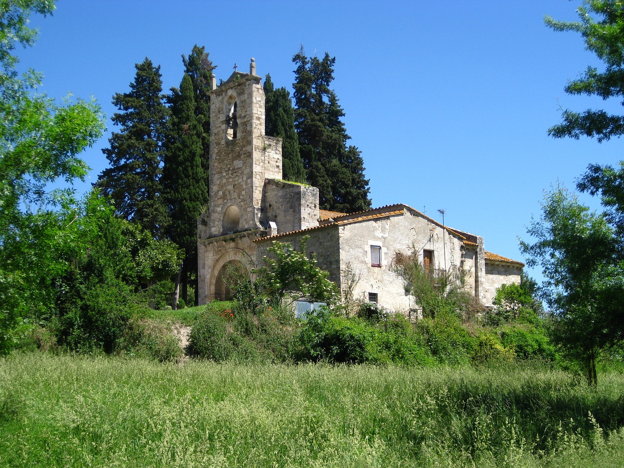 landscape church romanesque free photo