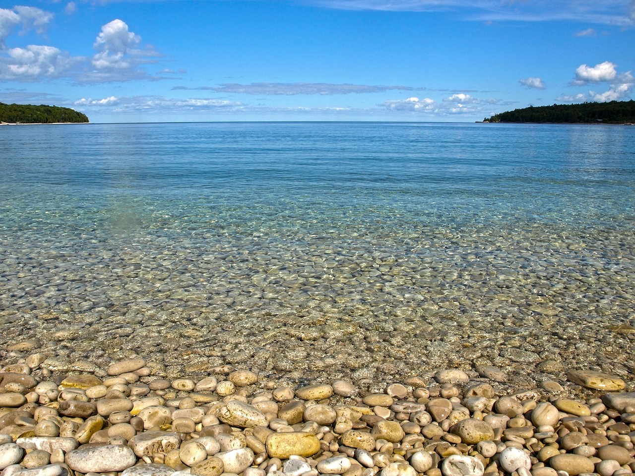 landscape lake michigan free photo