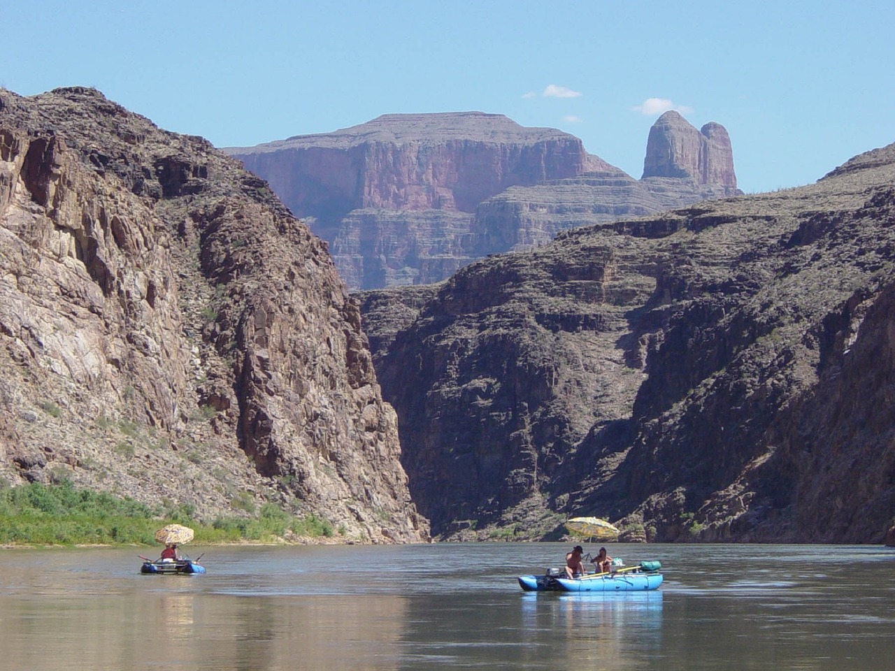 landscape boating colorado river free photo