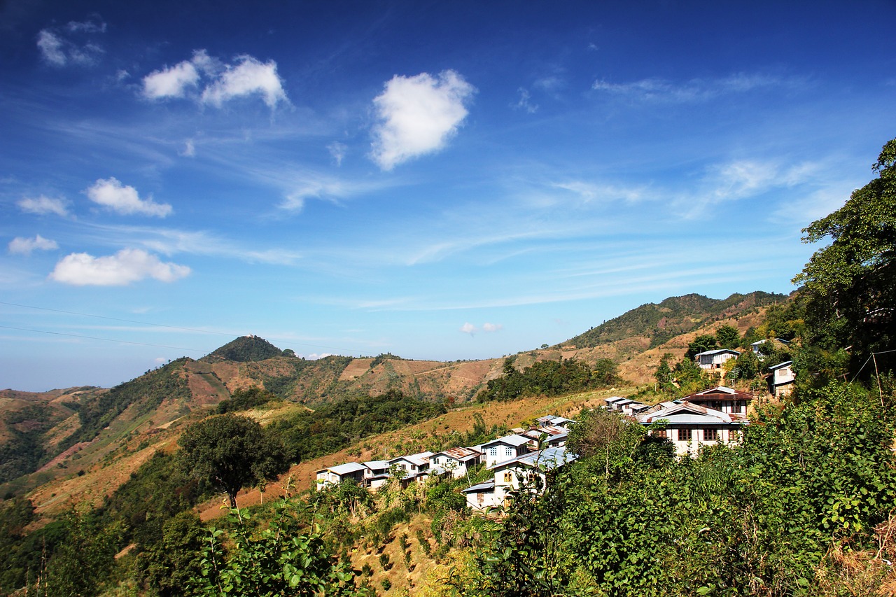 landscape blue sky free photo