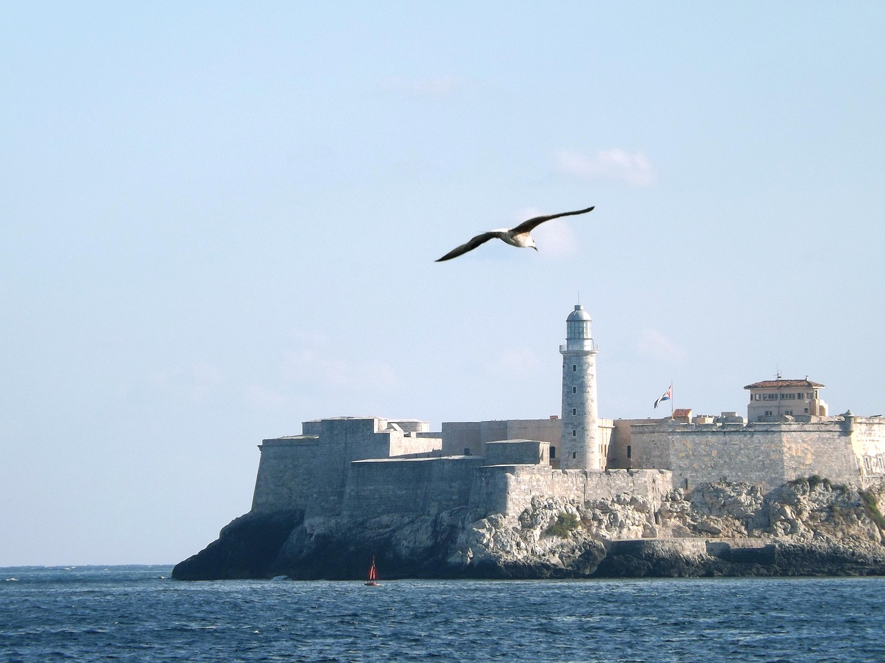 landscape sea lighthouse free photo