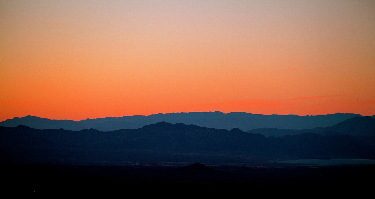 landscape sunset hills free photo