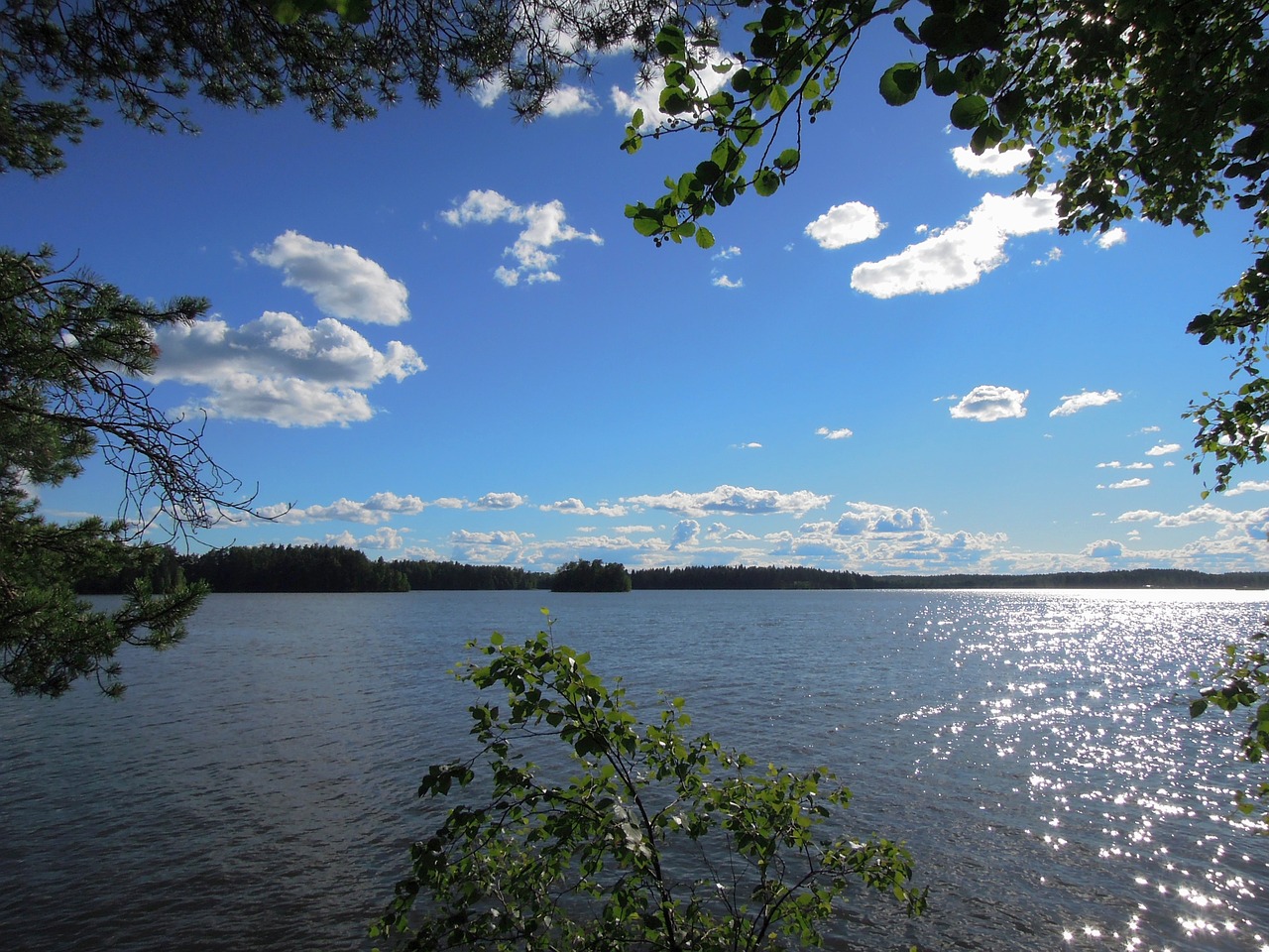 landscape clouds water free photo