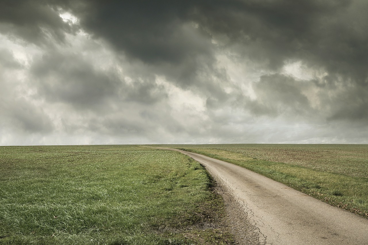 landscape open road free photo