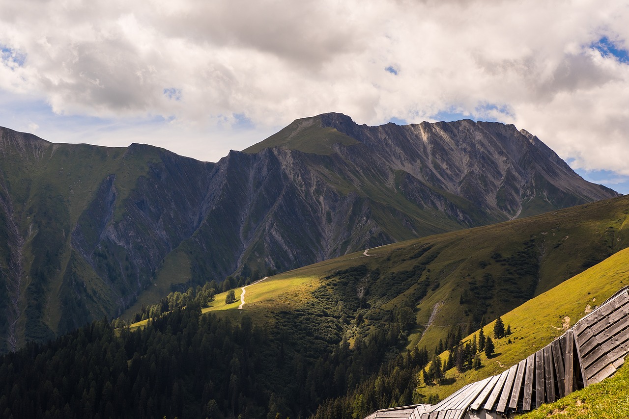 landscape mountains alpine meadows free photo