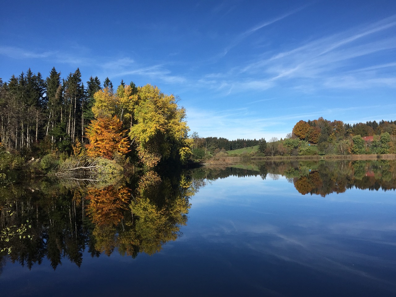 landscape lake autumn free photo