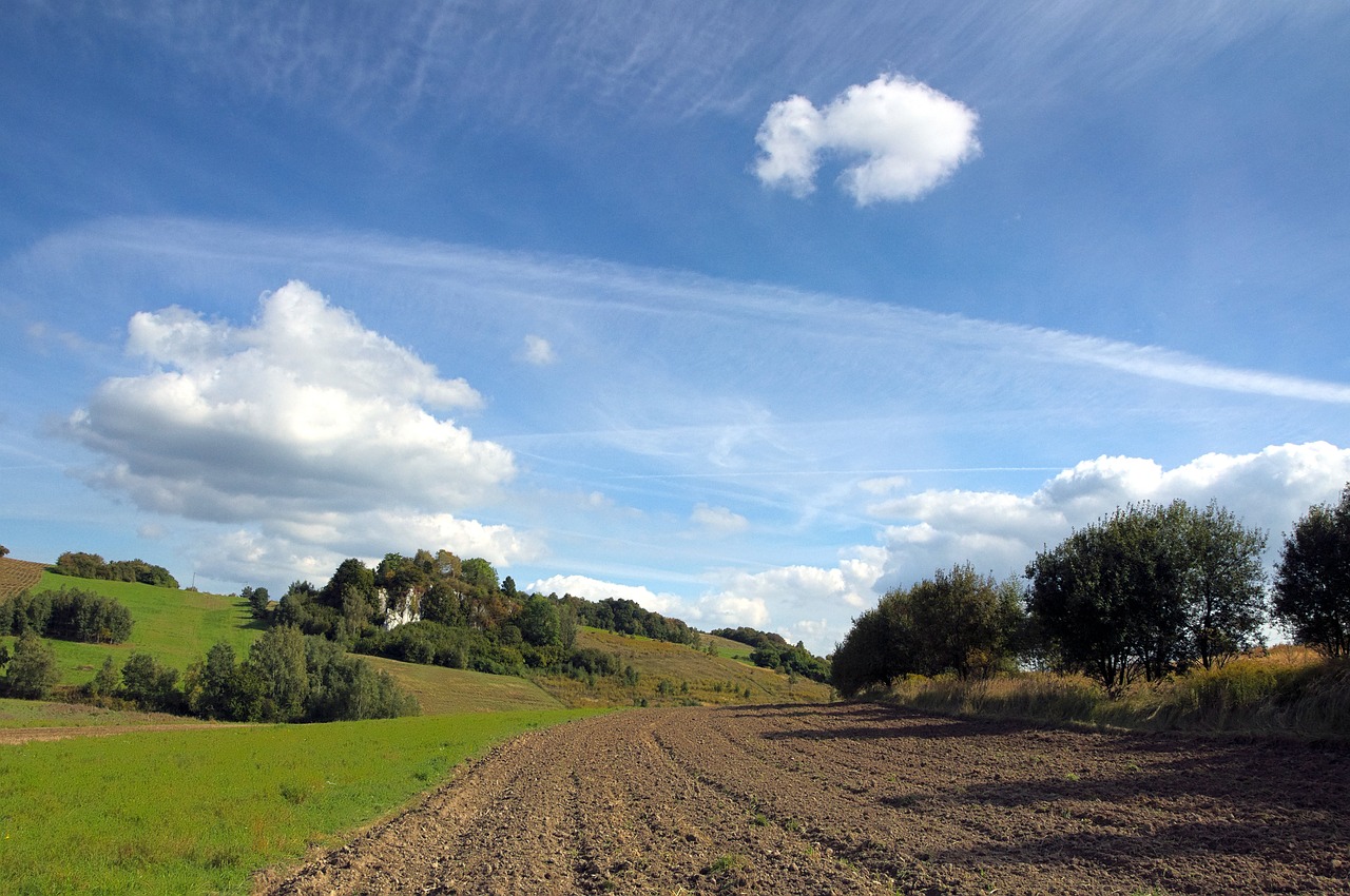 landscape poland clouds free photo